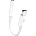 Dudao Аудио адаптер Dudao от USB Type - C към 3, 5 мм Mini Jack - Бял KP32933