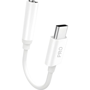 Dudao Аудио адаптер Dudao от USB Type - C към 3, 5 мм Mini Jack - Бял KP32933