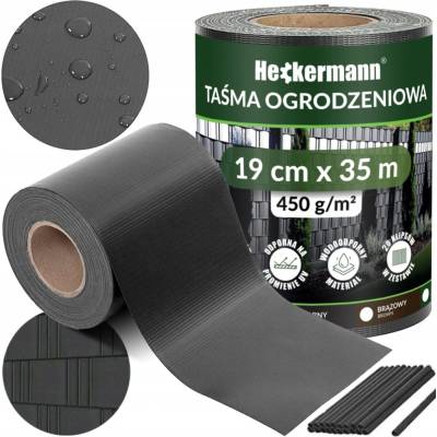 Stínící panelové pásy 19 Cm x 35m Heckermann - Tmavě šedá