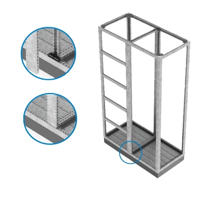 ELMARK Dbt- КОМПЛЕКТ ЗА ВЕРТ. РАЗДЕЛЯНЕ С ВИСОЧИНА 200cm (53dbt200)