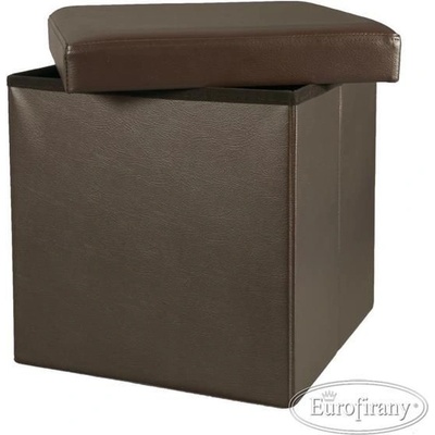 Eurofirany Úložná taburetka/box Hnědá