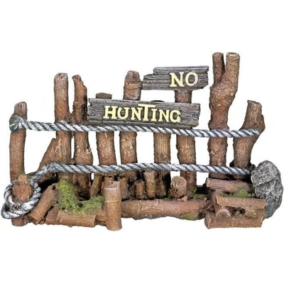 Nobby Wooden Fence No hunting 21,5x7x12,5 cm
