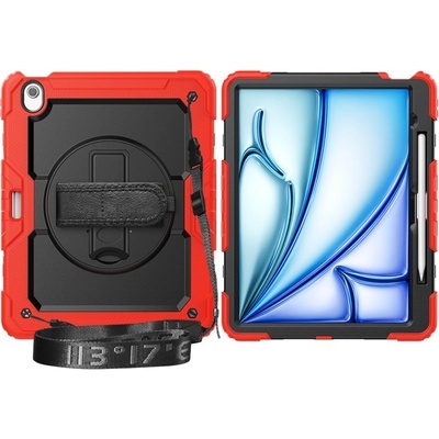 Protemio 81756 SOLID 360 Odolný obal Apple iPad Air 13 2024 červený