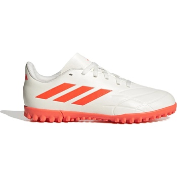 adidas Детски футболни стоножки Adidas Copa Pure. 4 Turf Shoes Children - White/Orange