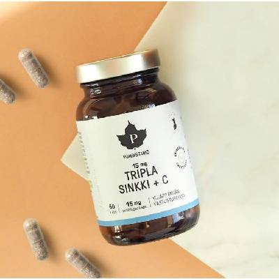 Puhdistamo Triple Zinc 15mg + Vitamin C 120 kapslí