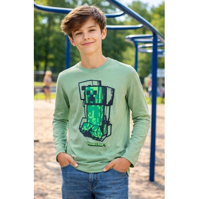 Fashion UK MINECRAFT Creeper dlouhý rukáv zelená – Zbozi.Blesk.cz
