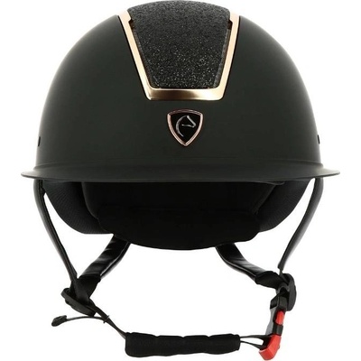 EQUITHEME Bezpečnostní helma Glin Mat black matt pink