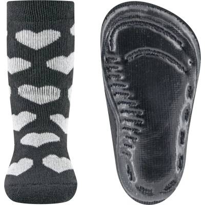 Ewers Stoppersocken SoftStep Herzen anthrazit