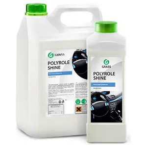 GRASS Полиращо мляко ГЛАНЦ за табло и пластмасови детайли- Polyrole shine - гланцов лъскав блясък и антистатично действие - 1 л