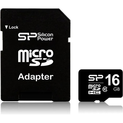 Silicon Power microSDHC 16GB Class 10 SP016GBSTH010V10-SP