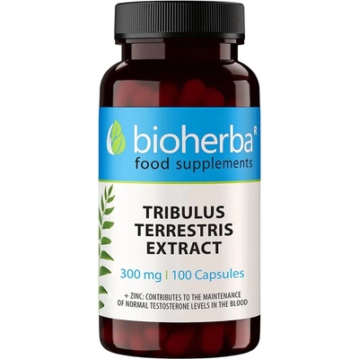 Bioherba Tribulus Terrestris Extract, 300 mg, 100 капсули, Bioherba