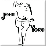 John Lennon John & Yoko On White Магнит (JLMAG20)