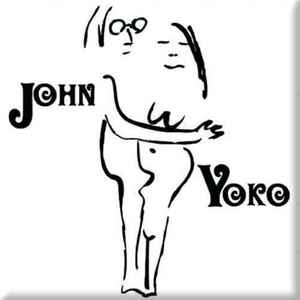 John Lennon John & Yoko On White Магнит (JLMAG20)