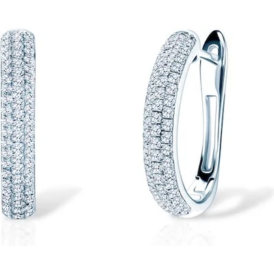 SAVICKI Обеци: бяло злато. диаманти