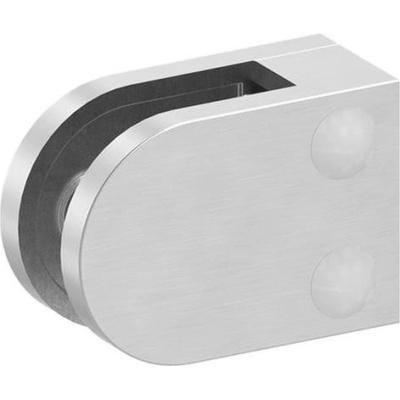 Feldmann 1600-V2A - nerezový držiak skla na rovinu - model 16, AISI 304 brus