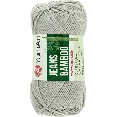 YarnArt Jeans Bamboo svetlo sivá 127