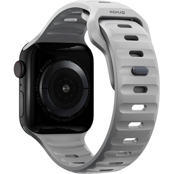 Nomad Силиконова каишка за Apple Watch 38мм, 40мм, 41мм, 42мм (2024) - Nomad Sport Band (сив) (NM01959885)