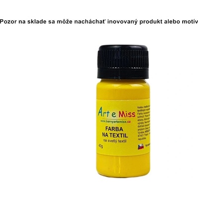 Farba na textil 40 g 62 žltá
