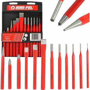 MAR-POL M22365 Sada sekáčov, dierkovačov a jamkárov 12ks