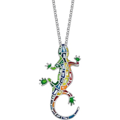 CRYSTalp Originální ocelový náhrdelník 73031.E