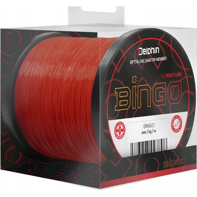 Delphin Bingo matt tmavě červená 300m 0,25 mm 5,4 kg