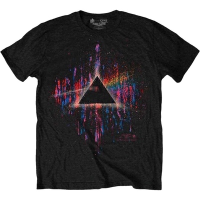 Pink Floyd Dark Side of the Moon Pink Splatter Black S Риза (GDAPFTS02MB01)