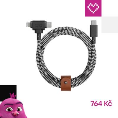 Native Union BELT-CCL-ZEB-NP Universal (USB-C – Lighting/USB-C), 1,5m