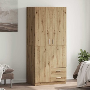 vidaXL Гардероб Artisan Дъб 80x52x180 cm Инженерна дървесина (855887)