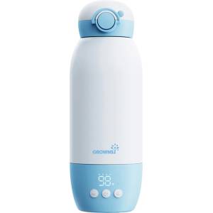  Grownsy Grownsy T6 преносим затоплящ уред за мляко, LED дисплей, 80 W, 600 ml, бял (T6grownsy) Бебефон