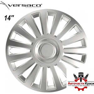 Versaco Тасове за джанти 14'' Versaco Luxury Silver (56216) - avtochastikrasi