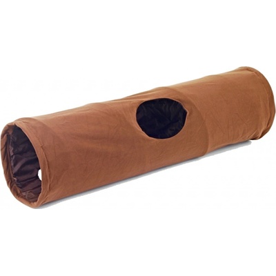 Akinu Textilní tunel hnědá šustivá 25 x 90 cm