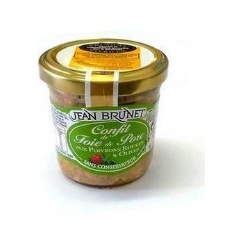 Confit z vepřových jater s paprikou a olivami 90 g