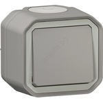 Legrand - Стълбищен ключ бр. 6 PLEXO IP55 сив (LR0097)