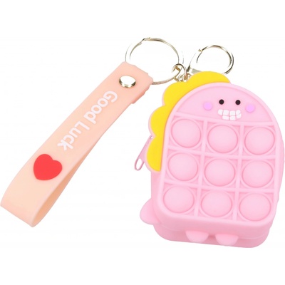 Wiky Pop It s klíčenkou růžová
