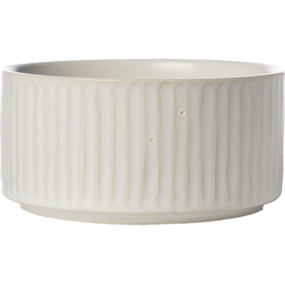 Ernst Keramická miska Ribbed Natural White 12 cm