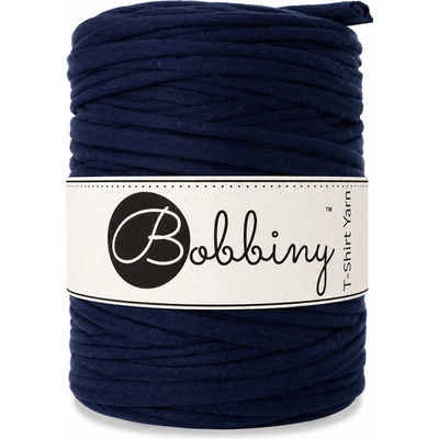 Bobbiny T-shirt yarn Bobbiny - T-shirt yarn: Tmavě modrý s růžovými květy