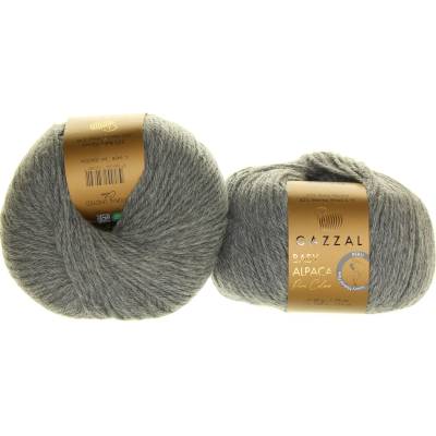 Gazzal Baby Alpaca Pure Color 6458 šedá