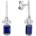 Diamonfire Luxusné strieborné náušnice E6409
