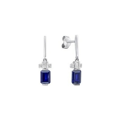 Diamonfire Luxusné strieborné náušnice E6409
