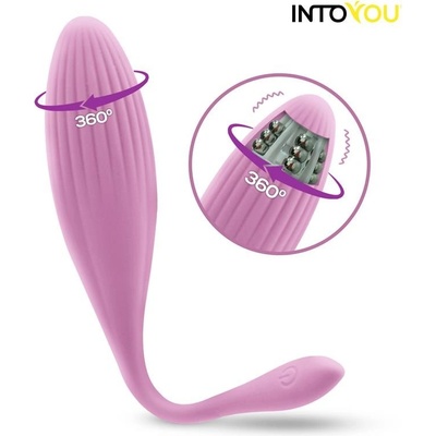 Intoyou App Series Vibrační vajíčko s rotujícími kuličkami ovládané aplikací