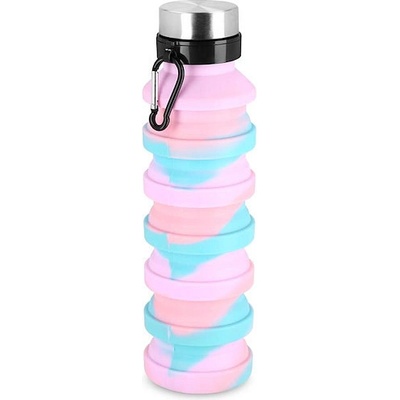 Spokey JUMP Skládací silikonová láhev 550ml