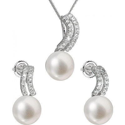 Evolution Group Súprava strieborných šperkov s pravými perlami 29037.1