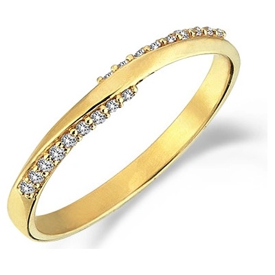 Lillian Vassago Zlatý prsten zdobený zirkony LLV98 GR011