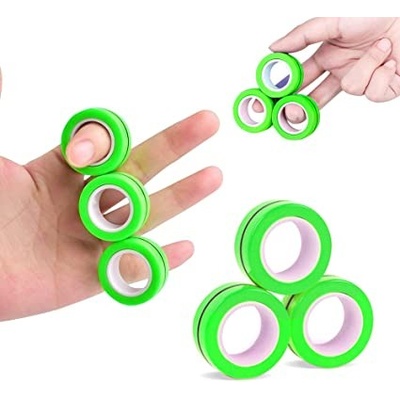 TMN Antistresový magnetický prsteň FinGears 3 ks