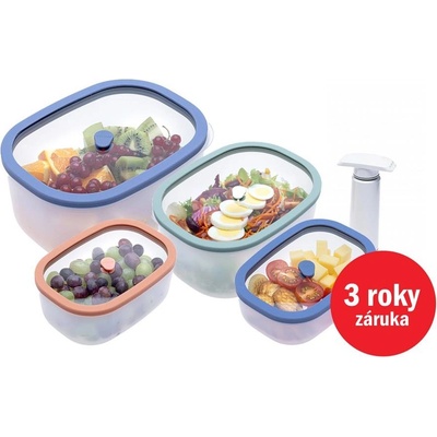 STATUS Fresko 5dielny set vákuových dóz 177113 mix farieb