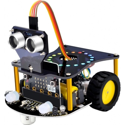 Arduino Micro bit mini múdre robot. auto bez micro:bit V2
