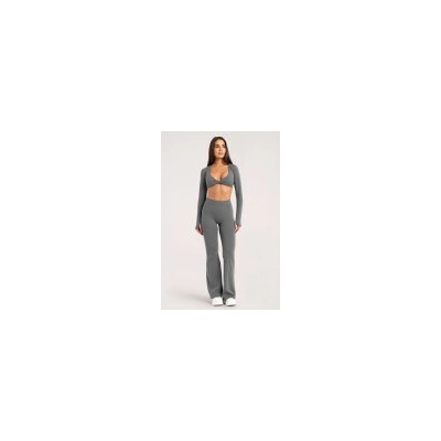 Gym Glamour zvonové legíny Deep Glow Grey