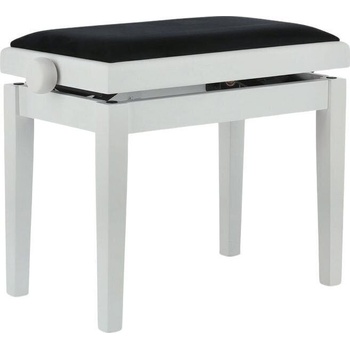 GEWA Piano Bench Deluxe Дървена табуретка за пиано White Matt (130020)