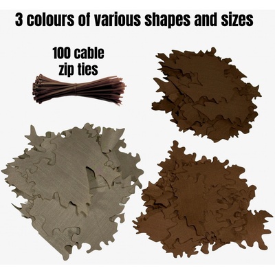 Kicking Mustang KMCS Ghillie Leafs maskovacie listy Tmavá Dark Colours