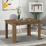 TopMebel Разтегателна трапезна маса Tolmen TopMebel от меламин в светъл орех 120/170x80x75cm